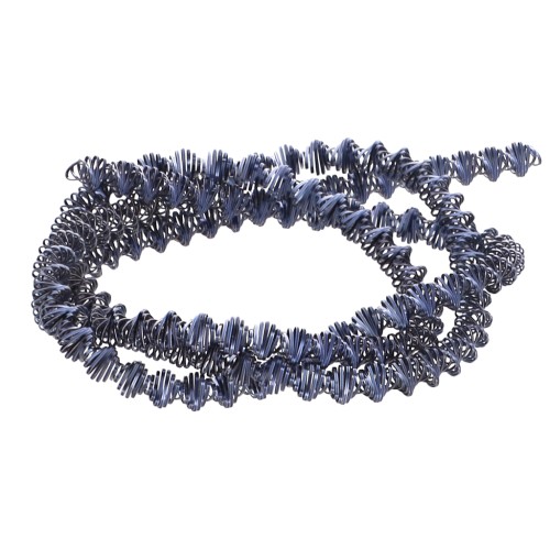 Bobina espiral rizada de 3,1 mm para bordado - creación de broches - Azul oscuro x3