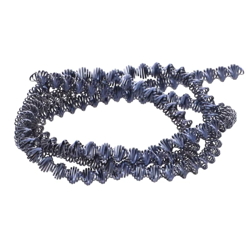 Bobina espiral rizada de 3,1 mm para bordado - creación de broches - Azul oscuro x3