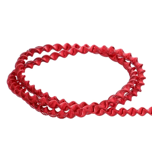 Bobina espiral rizada de 3,1 mm para bordado - creación de broches - Rojo x3