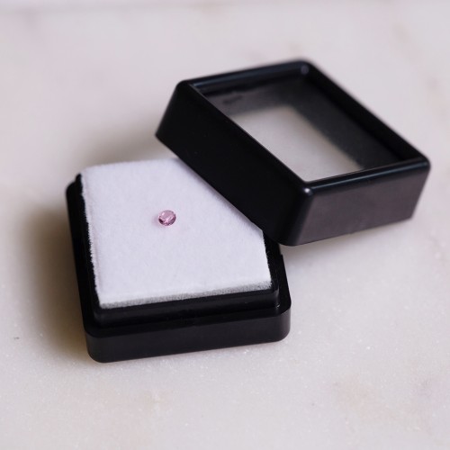 Turmalina rosa redonda - 2.5 mm - 0.08 cts
