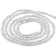 Labradorita - Cuenta redonda facetada 2 mm - Labradorita x38cm Cuenta redonda facetada 2 mm - Labradorita x38cm