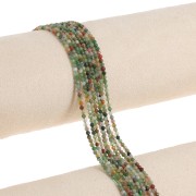 Cuenta redonda facetada 2 mm gema - Agata india x38cm