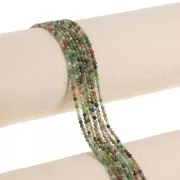 Cuenta redonda facetada 2 mm gema - Agata india x38cm