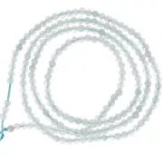 Cuenta Redondas facetadas  2 mm Aqua Jade x38cm