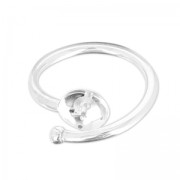 Anillo flexible tamaño 54 para semi-agujereada de Plata 925 x1|raw }}