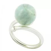 Anillo flexible tamaño 54 para semi-agujereada de Plata 925 x1