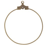 Bases para hacer pendientes - criollas a decorar 30 mm - 1 hueco - bronce x2|raw }}