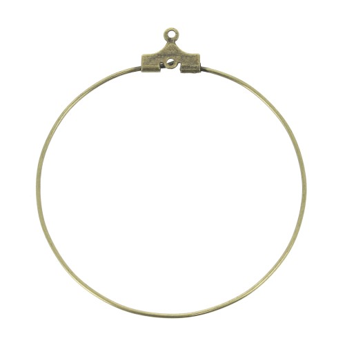 Base pendientes criollas 40 mm 1 hueco bronce x2