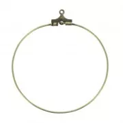 Base pendientes criollas 40 mm 1 hueco bronce x2