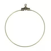 Base pendientes criollas 40 mm 1 hueco bronce x2