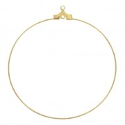 Base pendientes criollas un hueco 50 mm Dorado con oro fino x2|raw }}