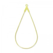 Pendientes de gota 45x23 mm Dorado x2