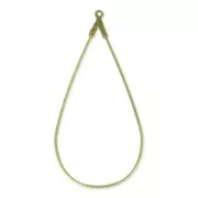 Portapendientes gota 50x25 mm bronce x2