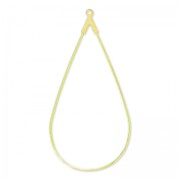 Portapendientes gota 50x25 mm Dorado con oro fino x2|raw }}