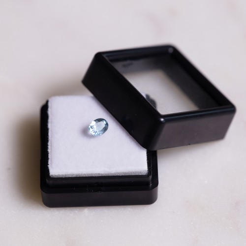 Aguamarina ovalada 5.3x4 mm - 0.35 cts