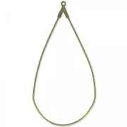 Portapendientes gota 60x30 mm bronce x2