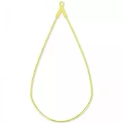 Base para pendientes gotas 30x60 mm Dorado con oro fino x2