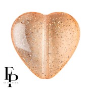 Cuenta de cristal corazón 16x15 mm - Transparente Constelación Rosa x1|raw }}