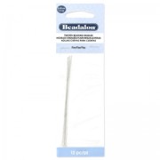 Agujas trensadas finas para ensartar cuentas 88 mm x10