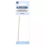 Agujas trensadas finas para ensartar cuentas 88 mm x10