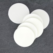 Cabuchón Cerámica 31 mm Blanco x1