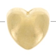 Cuentas corazon 6 mm Dorado con oro fino x4|raw }}