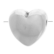 Cuentas corazon 6 mm Chapado Plateado envejecido x4|raw }}