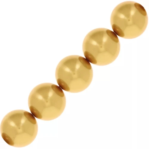 Perlas Swarovski 5810 de 4 mm - Crystal Royal Gold Pearl x500