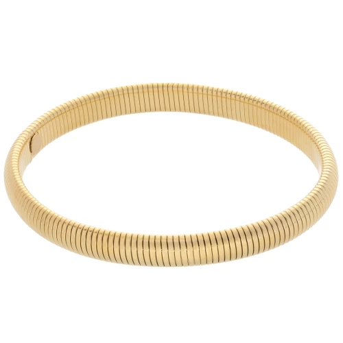 Pulsera brazalete de 68 mm - 8 mm de ancho - Acero inoxidable 304L Dorado x1