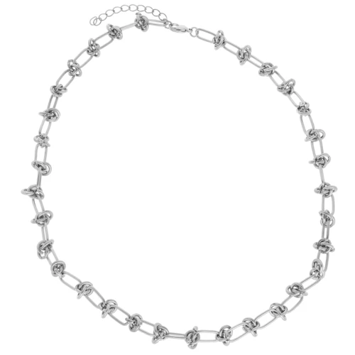 Collar malla fantasía efecto lazo 7,5 mm - Acero inoxidable 304L x46cm