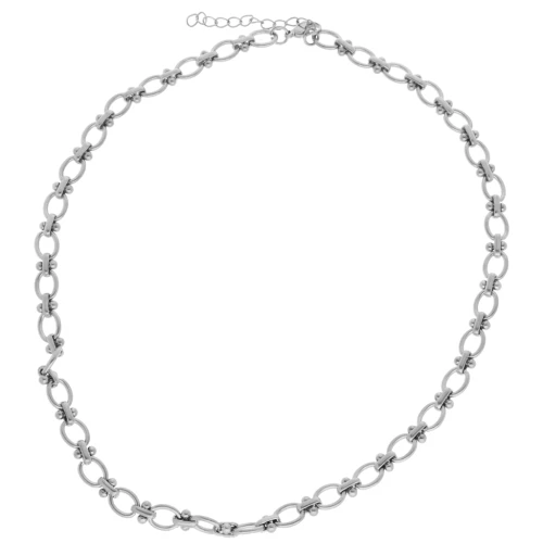 Collar de malla fantasía 7,5 mm - Acero inoxidable 304L x46cm