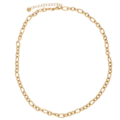Forçat 5.7mm Collar de Malla Alternada - Acero inoxidable 304 Dorado x44.5cm
