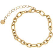 Forçat 5.7mm Pulsera Malla Alternada - Acero inoxidable 304L Dorado x16cm