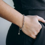 Forçat pulsera de malla alterna 5,7 mm - Acero inoxidable 304L x16cm