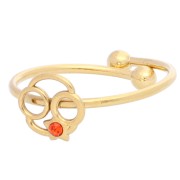 Anillo ajustable signo del zodiaco - Cáncer - Acero inoxidable 304L Dorado - Jacinto x1|raw }}