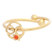 Anillo ajustable signo del zodiaco - Cáncer - Acero inoxidable 304L Dorado - Jacinto x1
