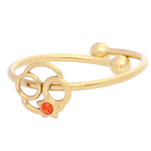 Anillo ajustable signo del zodiaco - Cáncer - Acero inoxidable 304L Dorado - Jacinto x1