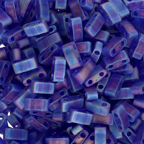 Miyuki Half Tila Beads 5x2.3x1.9mm HTL-151FR - Cobalto Transparente AB Mat x10g