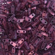 Cuentas Miyuki Cuarto de Tila 5x1.2x1.9 mm QTL-316 - Amatista Claro Brillo Dorado x10g