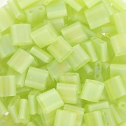 Miyuki Tila Beads 5x5x1.9 mm TL-143FR - Chartreuse AB Transparente Mat x10g