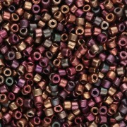 Cuentas de Rocalla Matubo 10/0, 2,1 mm - Bronce Iris Metalizado Mate, 10 g