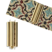 Pinza Beadslide para cuentas de tejer 30x13 mm - Oro x1