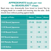 Pinza Beadslide para cuentas de tejer 30x13 mm - Oro x1