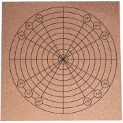 Tabla de macramé de corcho 20x20 cm - Natural