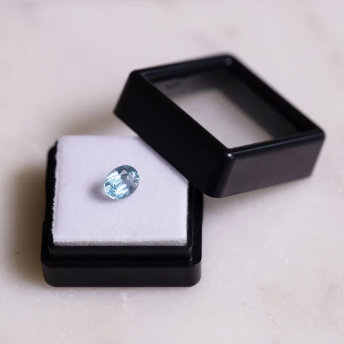 Aguamarina ovalada 7.2x5.6 mm - 0.90 cts