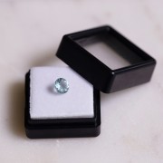 Aguamarina redonda 6 mm - 0.90 cts|raw }}