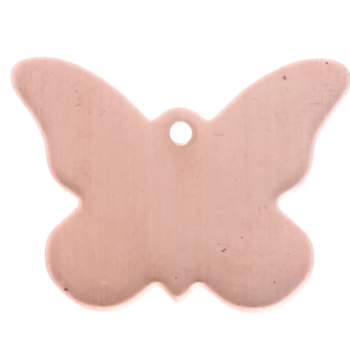 Colgante mariposa 19x25 mm para Efcolor polvo sobreglaseado en cobre x1