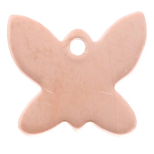 Dije de mariposa 13x14 mm para Efcolor polvo para sobreglaseado en cobre x1