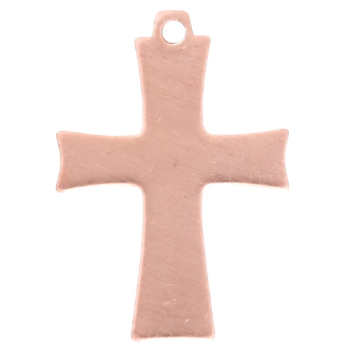 Cruz colgante 24x17 mm para Efcolor polvo sobreglaseado en cobre x1