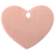 Dije de corazón 16x19 mm para Efcolor polvo sobreglaseado en cobre x1